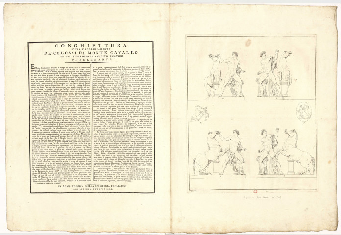 Les Dioscures, au Monte Cavallo [image fixe] / T. Piroli inc. , 1802