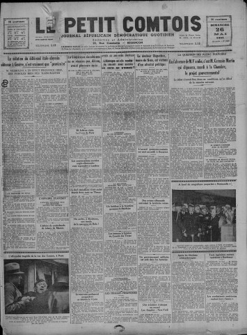 26/05/1935 - Le petit comtois [Texte imprimé] : journal républicain démocratique quotidien