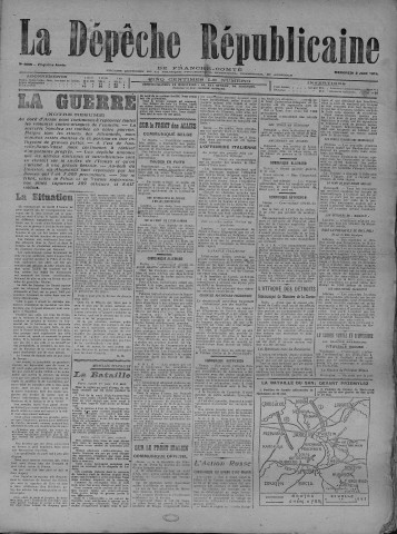 02/06/1915 - La Dépêche républicaine de Franche-Comté [Texte imprimé]