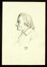 Antoine-François-Xavier Jantet, prêtre, mathématicien. Buste, de profil gauche [dessin] , [S.l.] : [s.n.], [1800-1899]