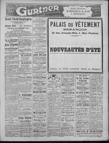 25/05/1922 - La Dépêche républicaine de Franche-Comté [Texte imprimé]