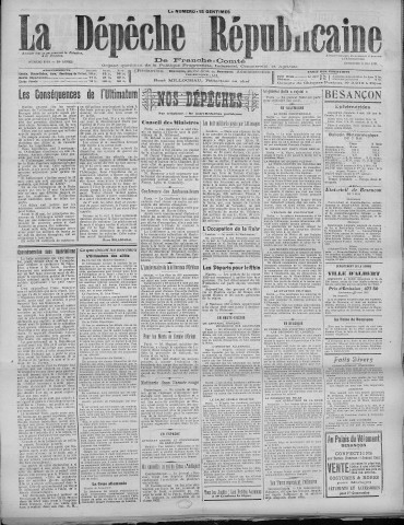 08/05/1921 - La Dépêche républicaine de Franche-Comté [Texte imprimé]