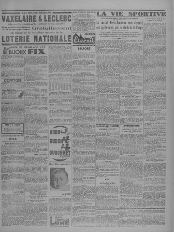 15/10/1933 - Le petit comtois [Texte imprimé] : journal républicain démocratique quotidien