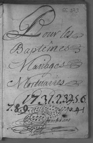 Paroisse de La Vèze : baptêmes (naissances), mariages, sépultures (décès) (9 janvier 1731 - 15 septembre 1741)