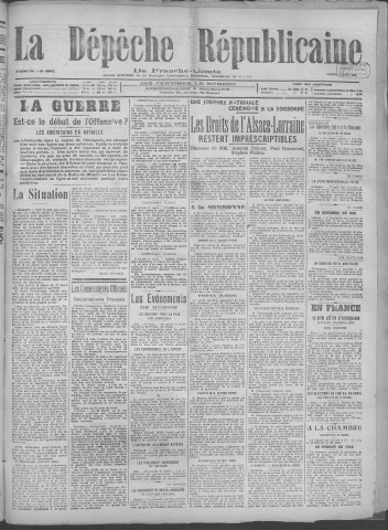 02/03/1918 - La Dépêche républicaine de Franche-Comté [Texte imprimé]