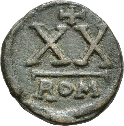 875.6.1 - pièce de monnaie ; demi-follis