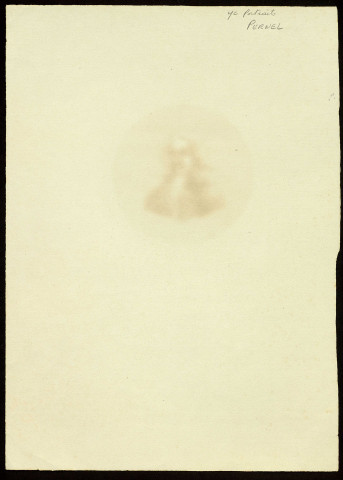 Antoine-François Pernel (?), notaire royal à Lure. Buste, de trois quarts, regardant à droite ; en médaillon rond [dessin] , [S.l.] : [s.n.], [1800-1899]