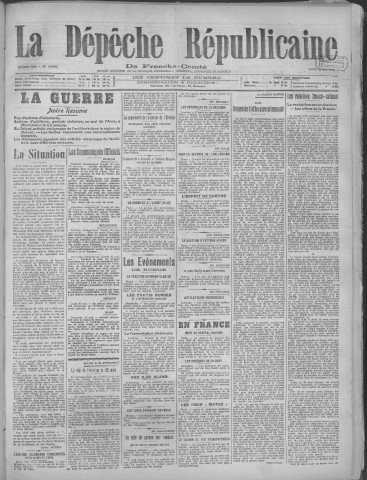 21/05/1918 - La Dépêche républicaine de Franche-Comté [Texte imprimé]