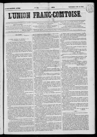 26/05/1871 - L'Union franc-comtoise [Texte imprimé]