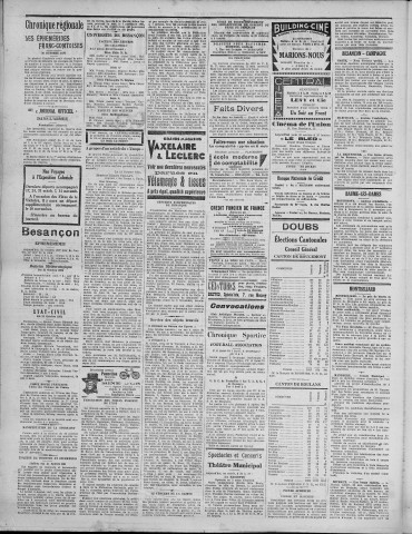 22/10/1931 - La Dépêche républicaine de Franche-Comté [Texte imprimé]