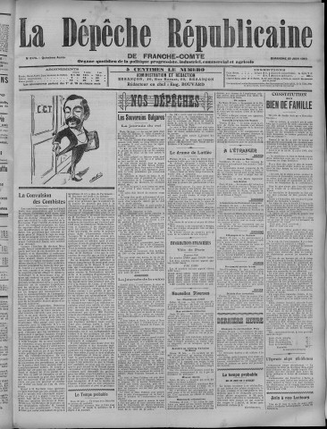 26/06/1910 - La Dépêche républicaine de Franche-Comté [Texte imprimé]