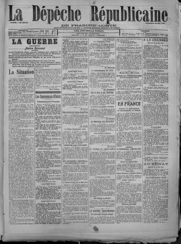 23/05/1917 - La Dépêche républicaine de Franche-Comté [Texte imprimé]