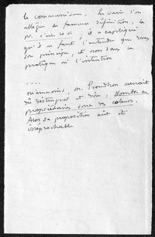 Ms 2916 - Tome IV. Papiers de Michel Augé-Laribé se rapportant à l'édition des œuvres complètes de Proudhon chez Rivière