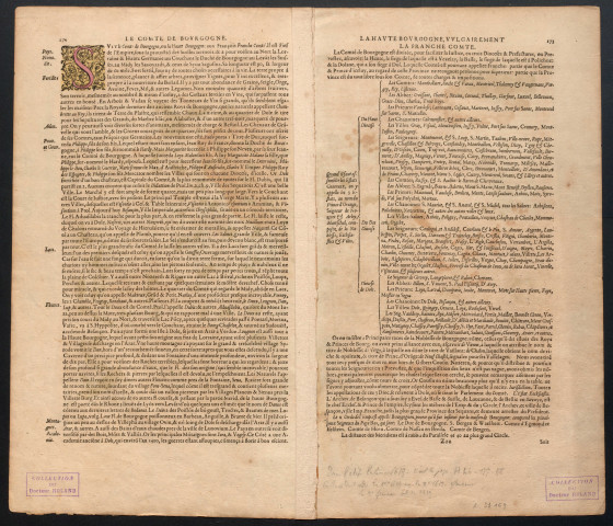 Burgundiae Comitatus. Per Gerardum Mercatorem. Cum privilegio. 4 miliaria burgundic. comitatus communia [Document cartographique] , 1609/1613