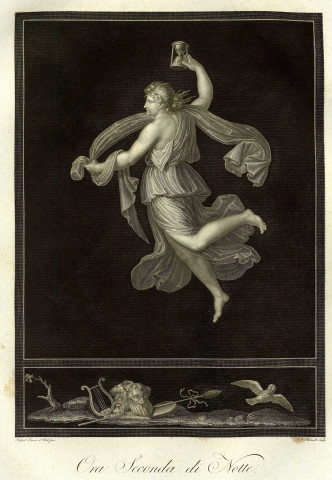 Ora Seconda di Notte [image fixe] / Raphael Sanzio d'Urb. Inv. J.F. Ribault Sculp.  ; Imprimé par Damour. : Damour, 1787/1820