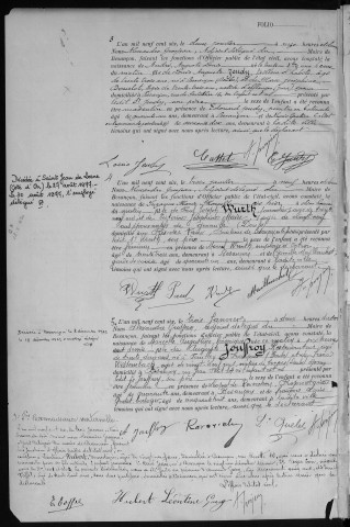 Registre des naissances, 1906
