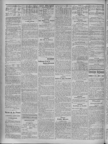 19/11/1908 - La Dépêche républicaine de Franche-Comté [Texte imprimé]
