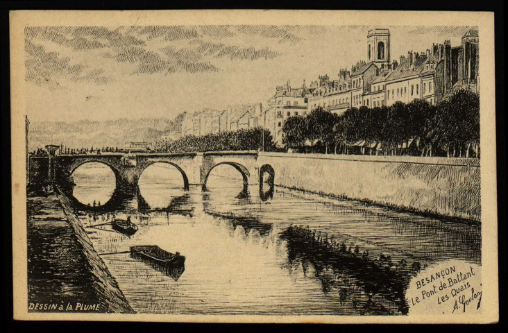 Besançon - Le Pont Battant. Les Quais. [image fixe] 1904/1930