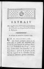Extrait des registres des délibérations particulières de la chambre des enquêtes du Parlement de Besançon. A la séance du matin du 12 janvier 1789