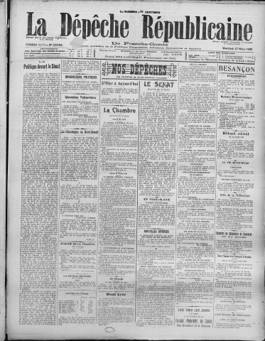 27/03/1925 - La Dépêche républicaine de Franche-Comté [Texte imprimé]
