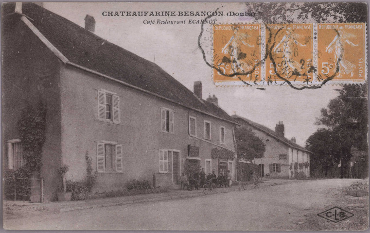 Chateaufarine-Besançon (Doubs) - Café Ecarnot. [image fixe] , Besançon : Etablissements C. Lardier - Besançon, 1904/1924