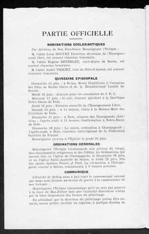 11/06/1953 - La Semaine religieuse du diocèse de Saint-Claude [Texte imprimé]
