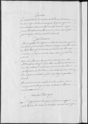 Registre des délibérations municipales 1er janvier - 31 décembre 1709