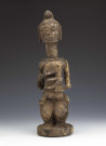 Maternité - sculpture dogon, Malistatue de femme assise, un enfant sur ses genoux