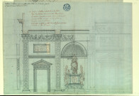 Vestibule du palais pour l'opéra "Adrien en Syrie". Projet de décor de théâtre / Pierre-Adrien Pâris , [S.l.] : [P.-A. Pâris], [1700-1800]