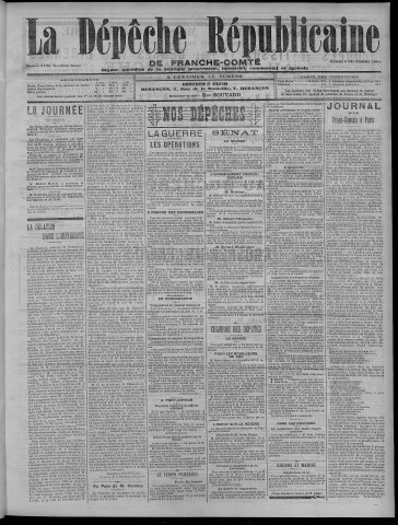 06/12/1904 - La Dépêche républicaine de Franche-Comté [Texte imprimé]