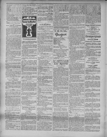11/02/1925 - La Dépêche républicaine de Franche-Comté [Texte imprimé]
