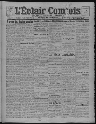 24/05/1929 - L'Eclair comtois [Texte imprimé]