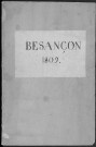 Ms Baverel 74 - « Faits mémorables arrivés à Besançon en 1809 », par l'abbé J.-P. Baverel
