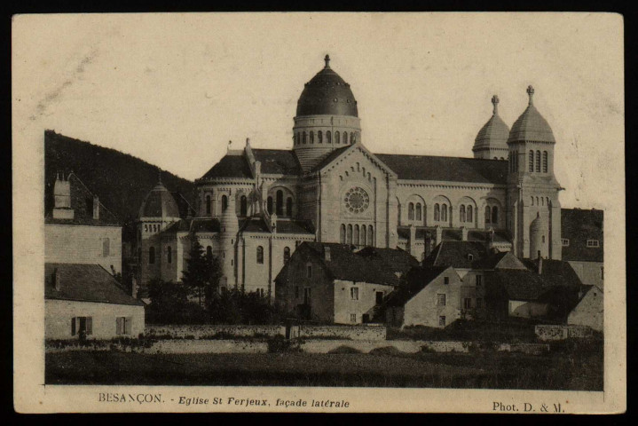 Besançon. - Eglise St Ferjeux, façade latérale [image fixe] , Besançon, 1897/1903