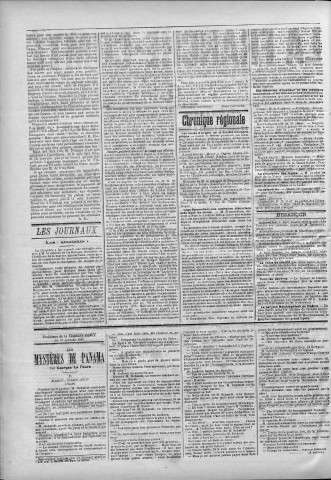 31/01/1893 - La Franche-Comté : journal politique de la région de l'Est