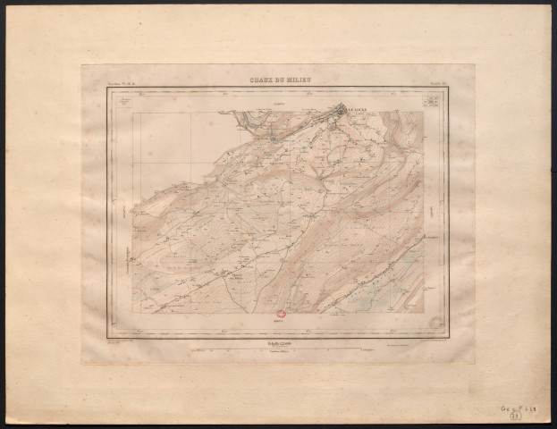 Chaux-du-Milieu. Section VI, 16 a. Feuille 85. Gravée par H. Müllhaupt et fils. [Document cartographique] :Bureau topographique fédéral, 1896