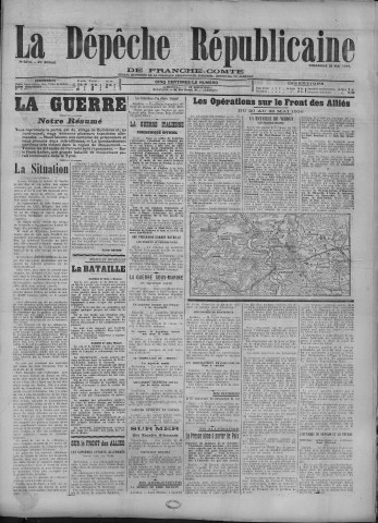 28/05/1916 - La Dépêche républicaine de Franche-Comté [Texte imprimé]