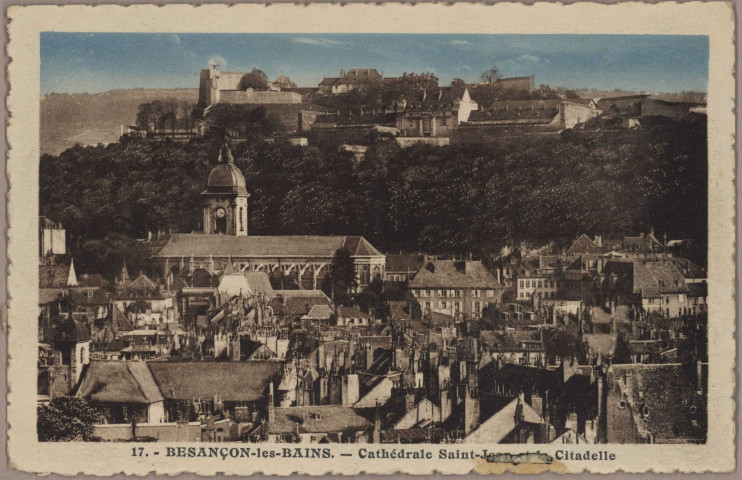 Besançon - Vue Générale et Cathédrale Saint Jean [image fixe] , Besançon : Etablissements C. Lardier, 1904-1926