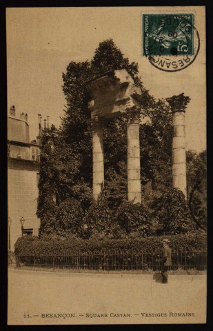 Besançon - Besançon - Le Square St-Jean - Vestiges Romains. [image fixe] , Besançon : Teulet, édit., Besançon - Plaques Jougla., 1901/1908