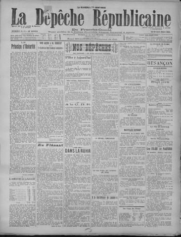 05/05/1923 - La Dépêche républicaine de Franche-Comté [Texte imprimé]