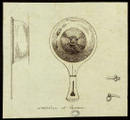 Objets antiques trouvés à Luxeuil. Ustensiles et phallus [dessin] / A. Marquiset , [Luxeuil] : [A. Marquiset], [1800-1899]