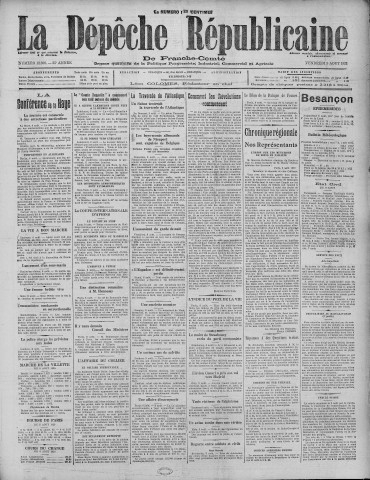 09/08/1929 - La Dépêche républicaine de Franche-Comté [Texte imprimé]