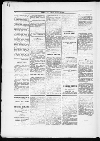 24/09/1885 - Le Paysan franc-comtois : 1884-1887