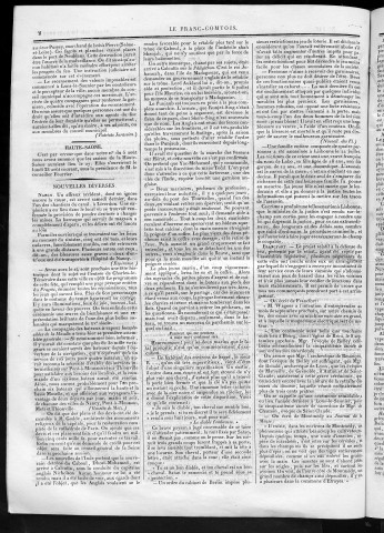 10/08/1841 - Le Franc-comtois - Journal de Besançon et des trois départements