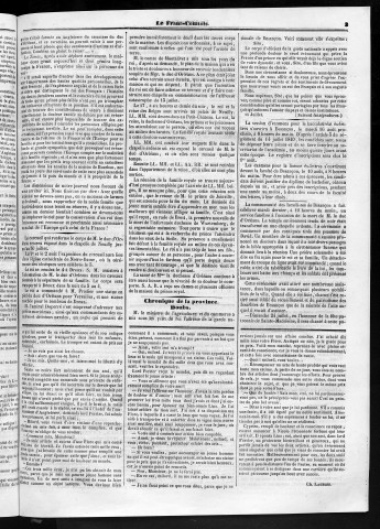 21/07/1842 - Le Franc-comtois - Journal de Besançon et des trois départements