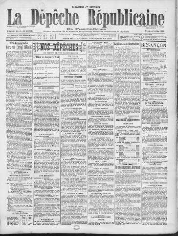 16/05/1924 - La Dépêche républicaine de Franche-Comté [Texte imprimé]