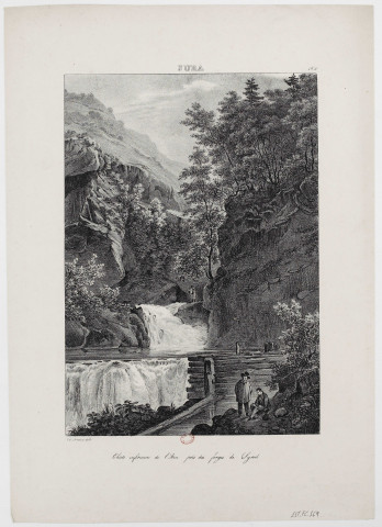 Chûte inférieure de l'Ain près des forges de Syrod [estampe] : Jura / Ed. Hostein delt. , [S.l.] : [s.n.], [1800-1899]