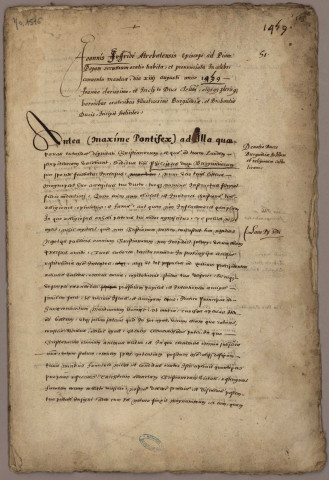 Ms 1516 - Documents relatifs à l'histoire de Bourgogne au XVe siècle