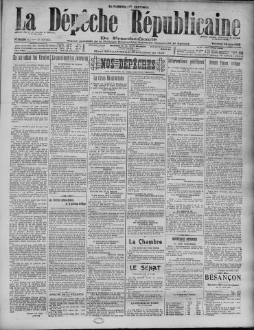 18/06/1926 - La Dépêche républicaine de Franche-Comté [Texte imprimé]