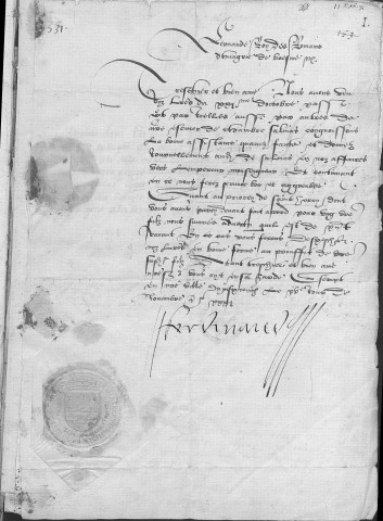 Ms Granvelle 6 - « Mémoires de ce qui s'est passé sous le ministère du chancelier et du cardinal de Granvelle... Tome VI. » (1531-1561)